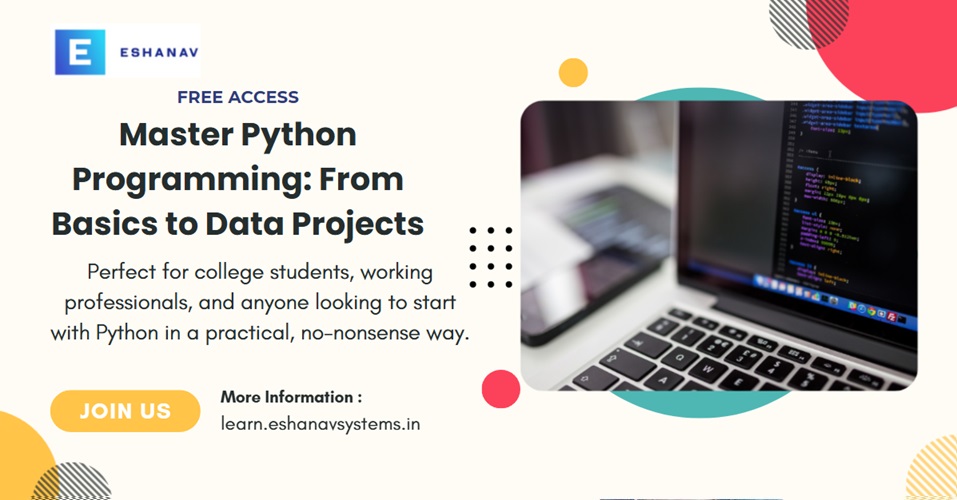 Master Python Programming: From Basics to Data Projects